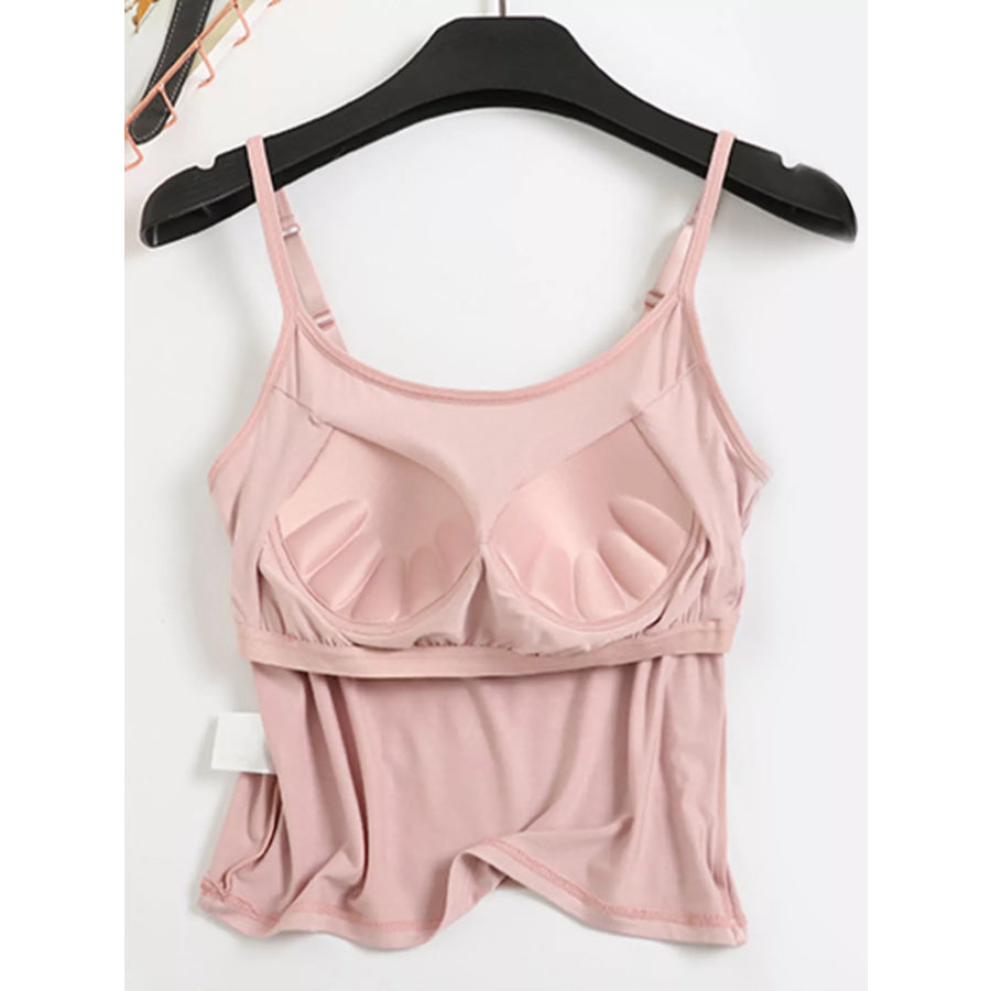Modal Adjustable Strap Padded Cami and Shorts Set Apparel and Accessories
