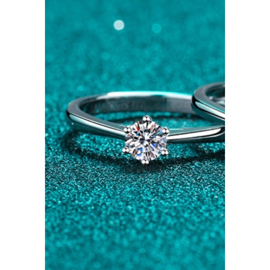 Moissanite 6-Prong Adjustable Ring