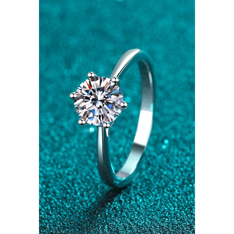 Moissanite 6-Prong Adjustable Ring