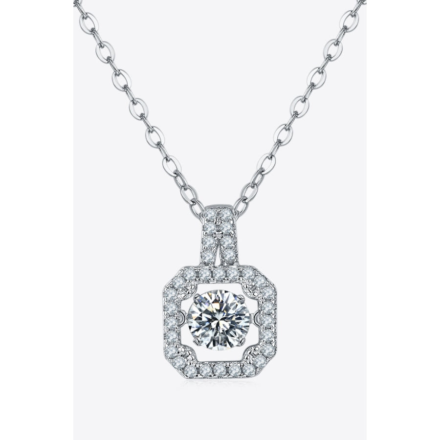 Moissanite 925 Sterling Silver Necklace Silver / One Size