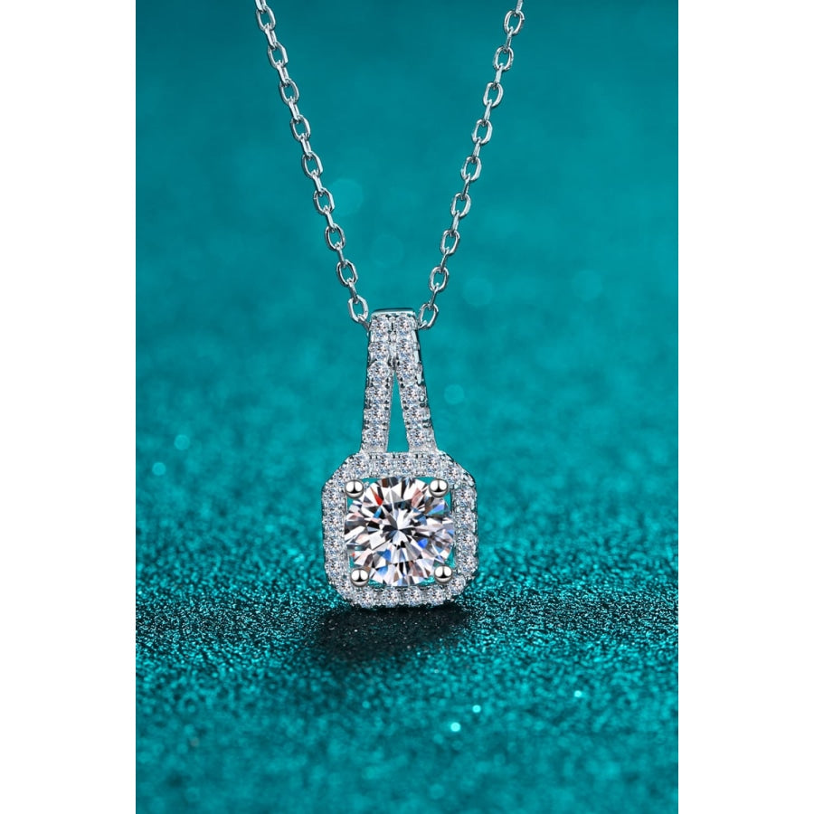 Moissanite 925 Sterling Silver Necklace Silver / One Size