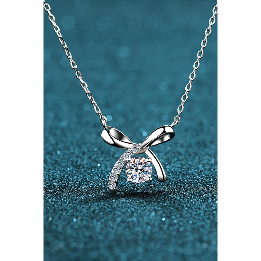 Moissanite 925 Sterling Silver Necklace Silver / One Size