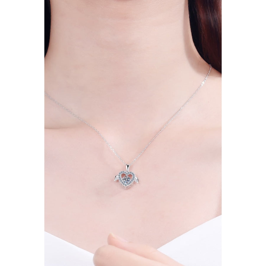 Moissanite 925 Sterling Silver Necklace Silver / One Size