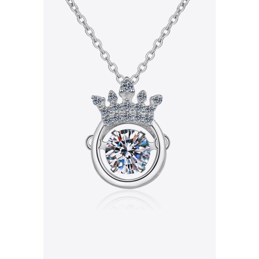 Moissanite 925 Sterling Silver Necklace Silver / One Size