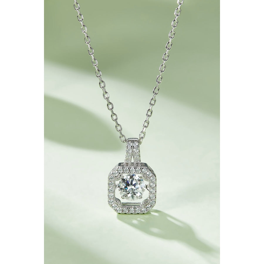 Moissanite 925 Sterling Silver Necklace Silver / One Size