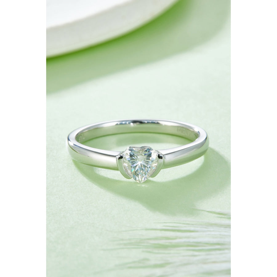 Moissanite 925 Sterling Silver Solitaire Ring