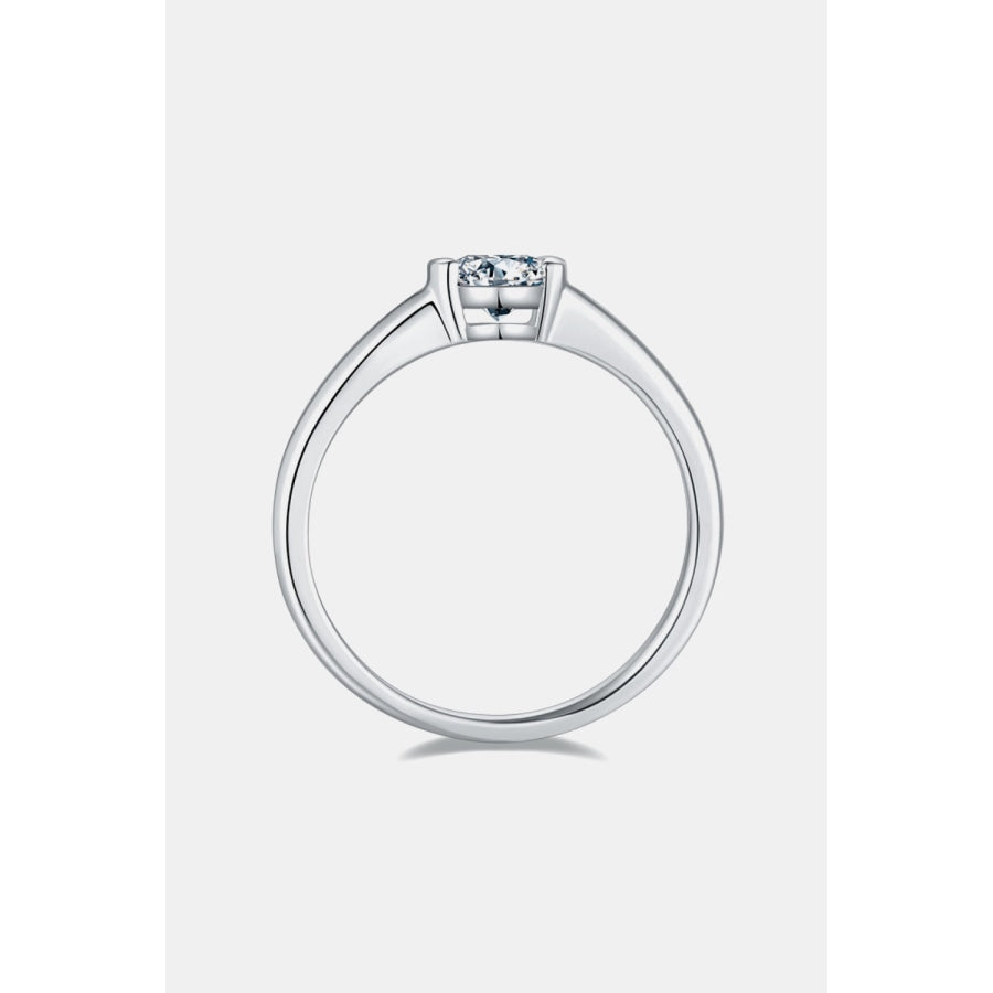 Moissanite 925 Sterling Silver Solitaire Ring