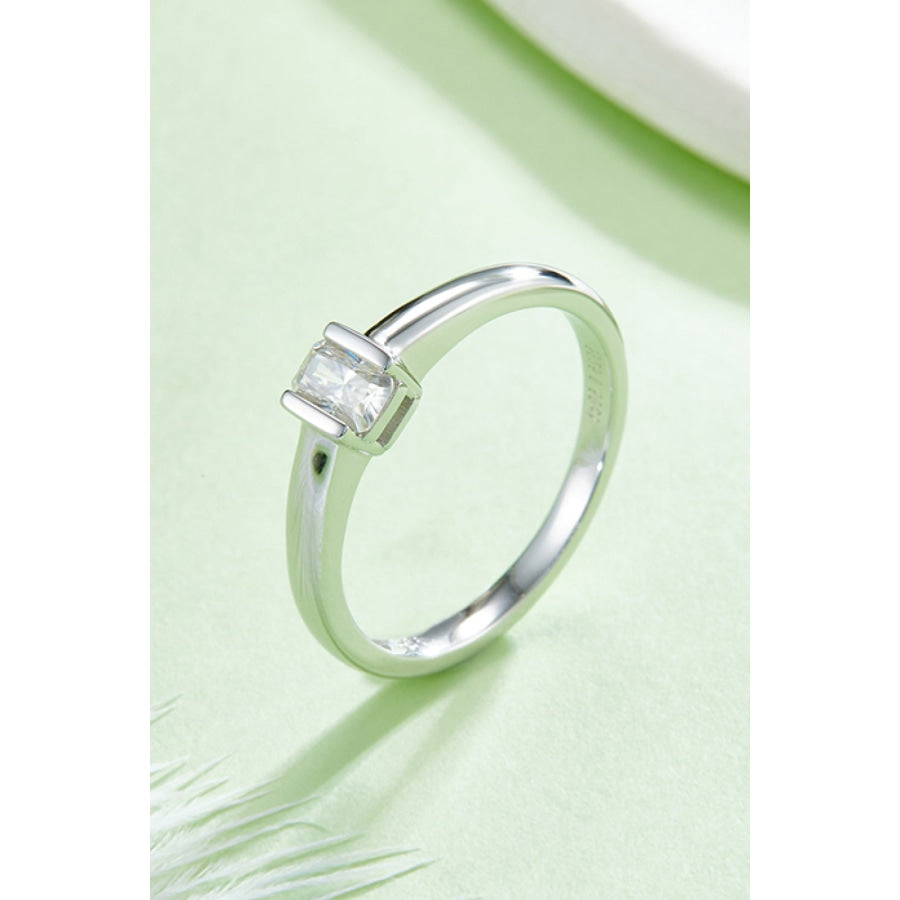 Moissanite 925 Sterling Silver Solitaire Ring