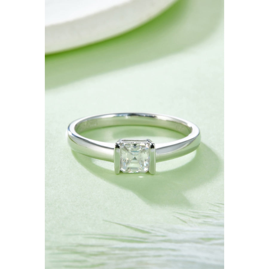 Moissanite 925 Sterling Silver Solitaire Ring