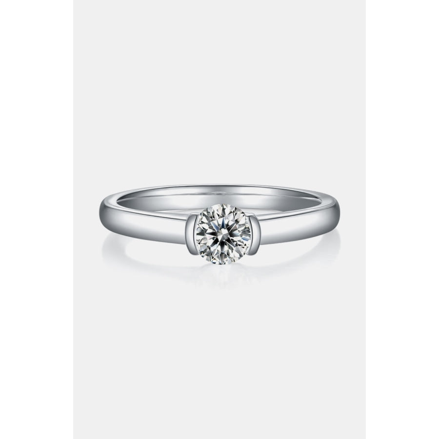 Moissanite 925 Sterling Silver Solitaire Ring