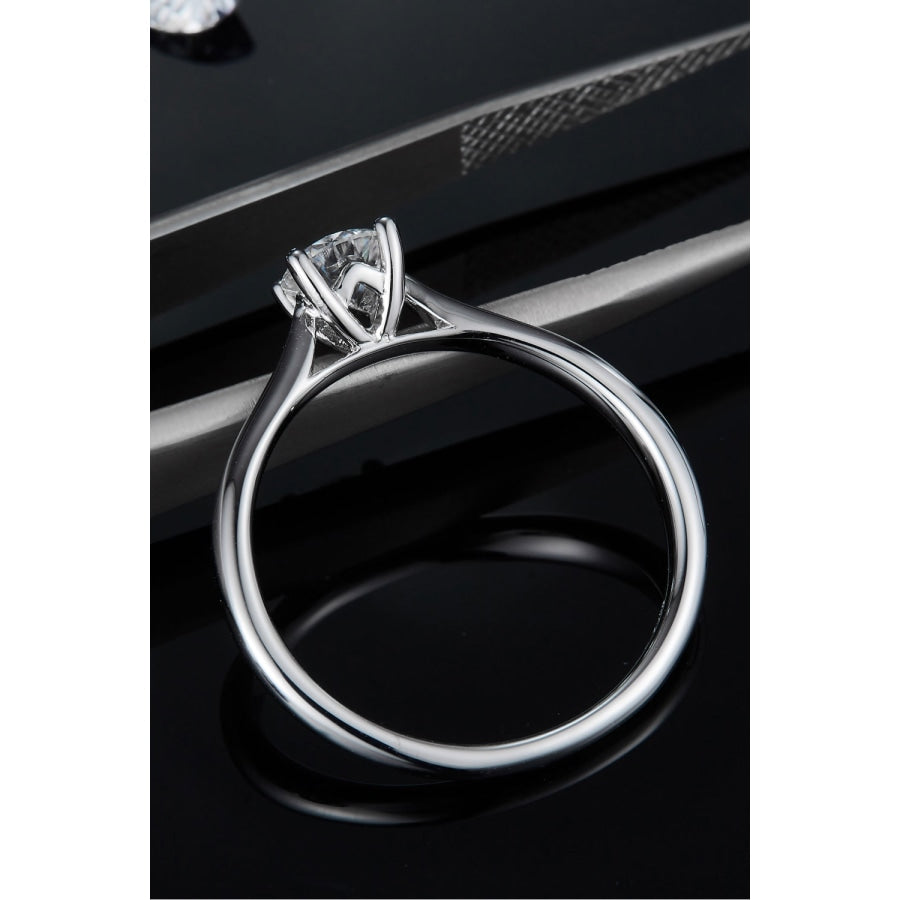 Moissanite 925 Sterling Silver Solitaire Ring