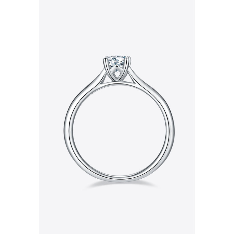 Moissanite 925 Sterling Silver Solitaire Ring