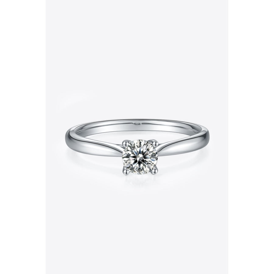 Moissanite 925 Sterling Silver Solitaire Ring