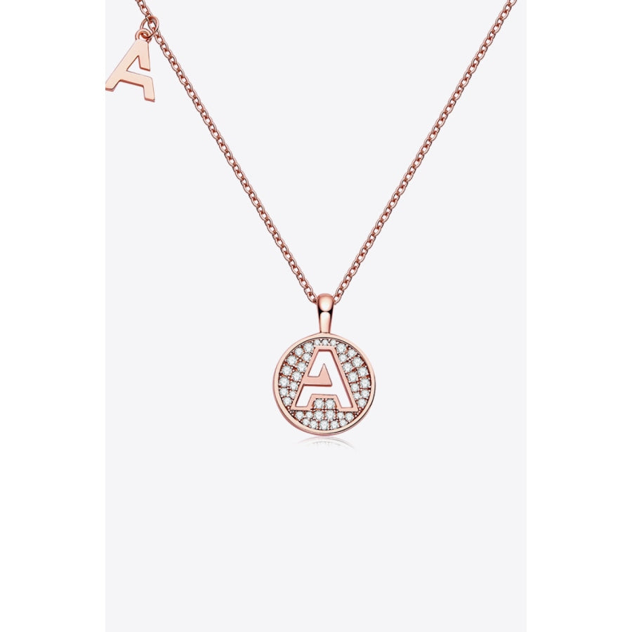 Moissanite A to J Pendant Necklace