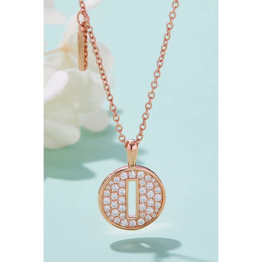 Moissanite A to J Pendant Necklace