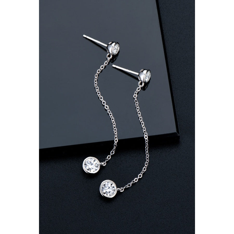 Moissanite Chain Earrings