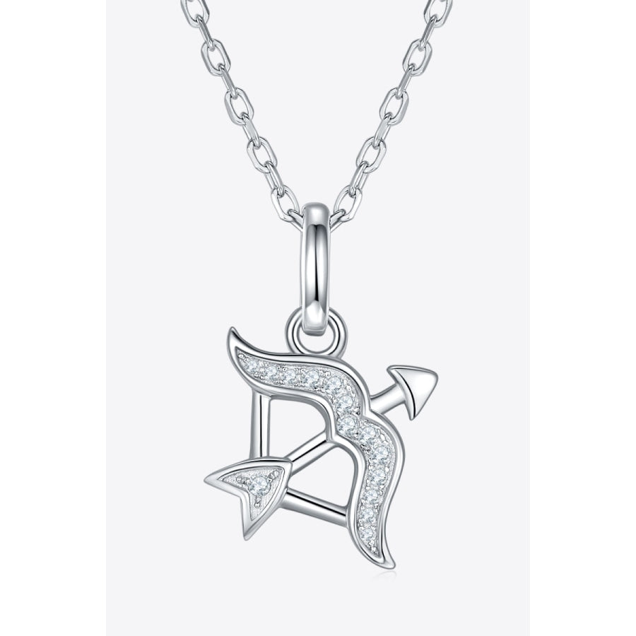 Moissanite Constellation Pendant Necklace Sagittarius / One Size