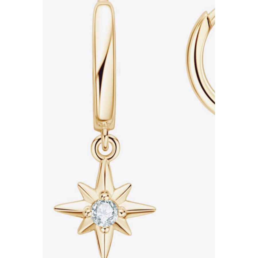 Moissanite Star Drop Earrings