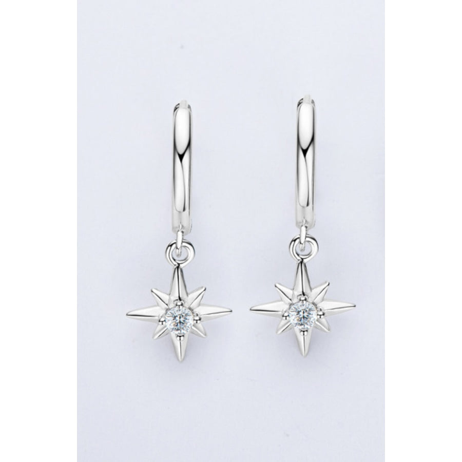 Moissanite Star Drop Earrings