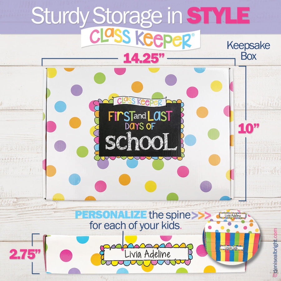 Mom Must-Have School Keepsake Kit | Class Keeper® + Photo Prop Deck + School Stickers Canal