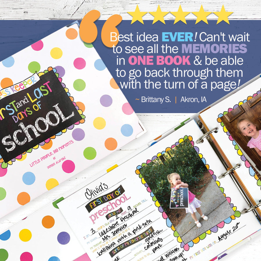 Mom Must-Have School Keepsake Kit | Class Keeper® + Photo Prop Deck + School Stickers Canal