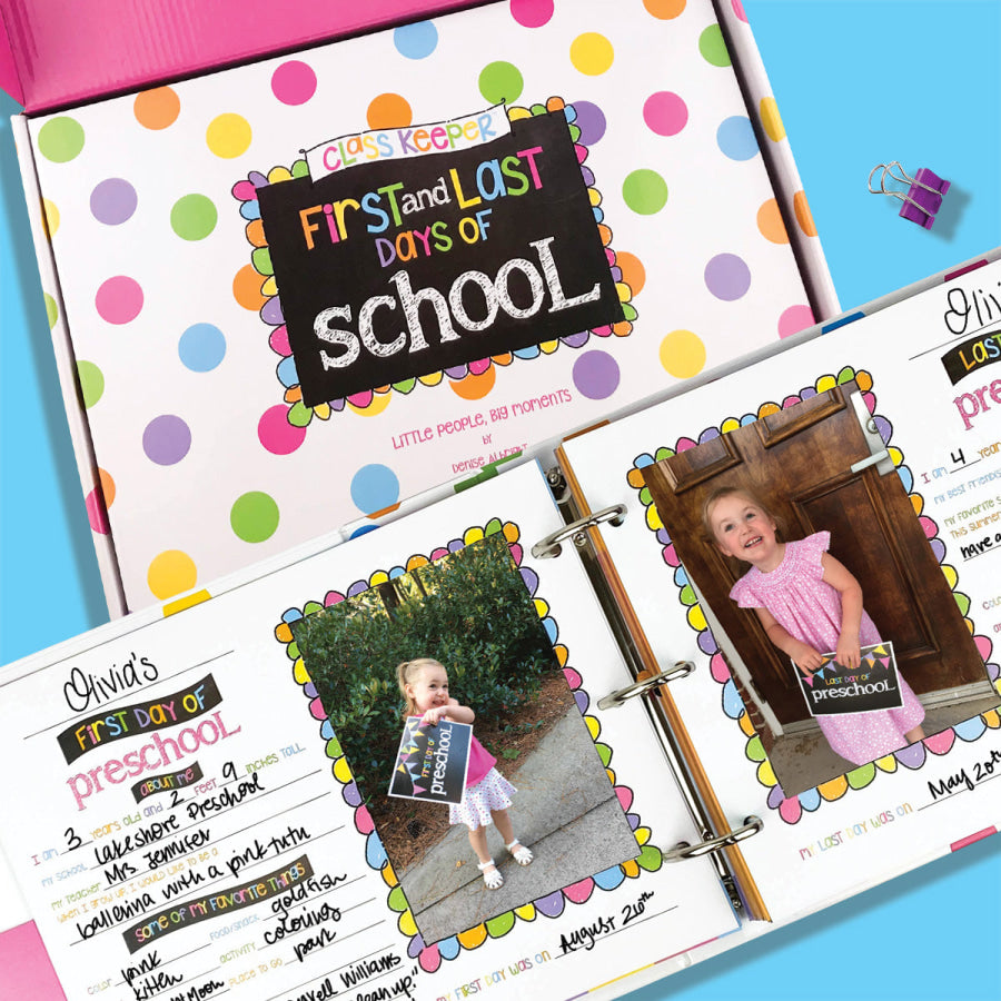 Mom Must-Have School Keepsake Kit | Class Keeper® + Photo Prop Deck + School Stickers Canal