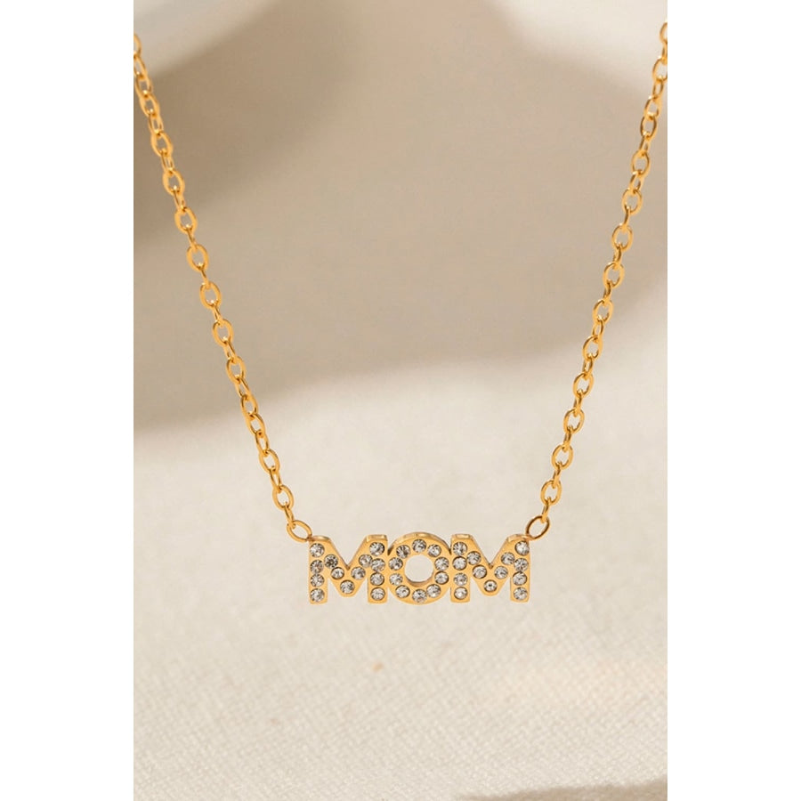 MOM Stainless Steel Necklace Gold / One Size