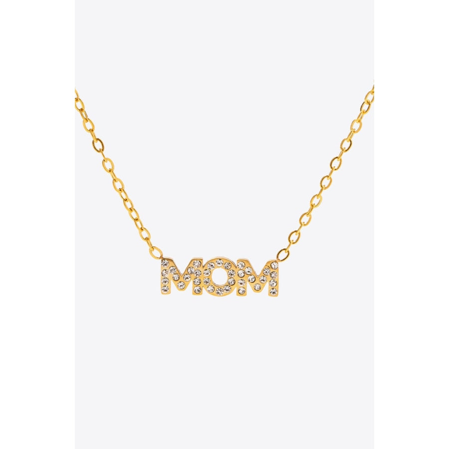 MOM Stainless Steel Necklace Gold / One Size