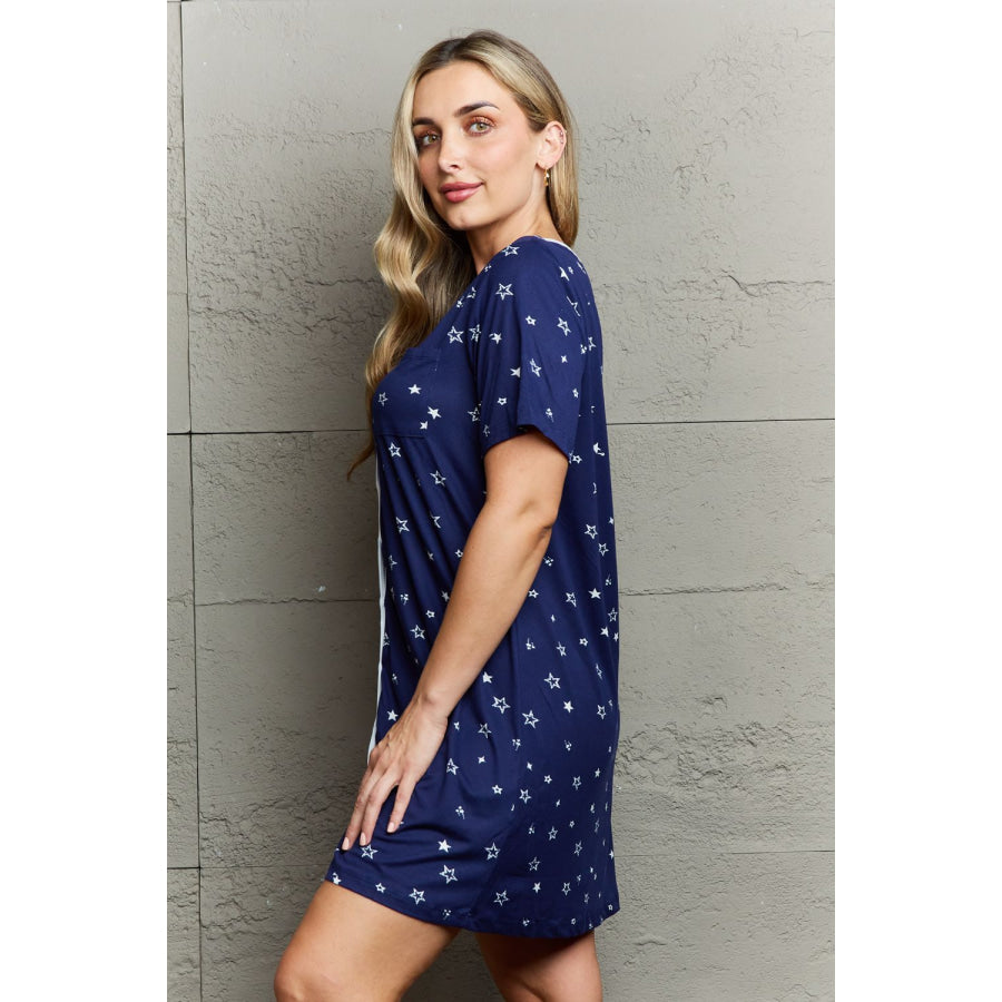 MOON NITE Quilted Quivers Button Down Sleepwear Dress Apparel and Accessories