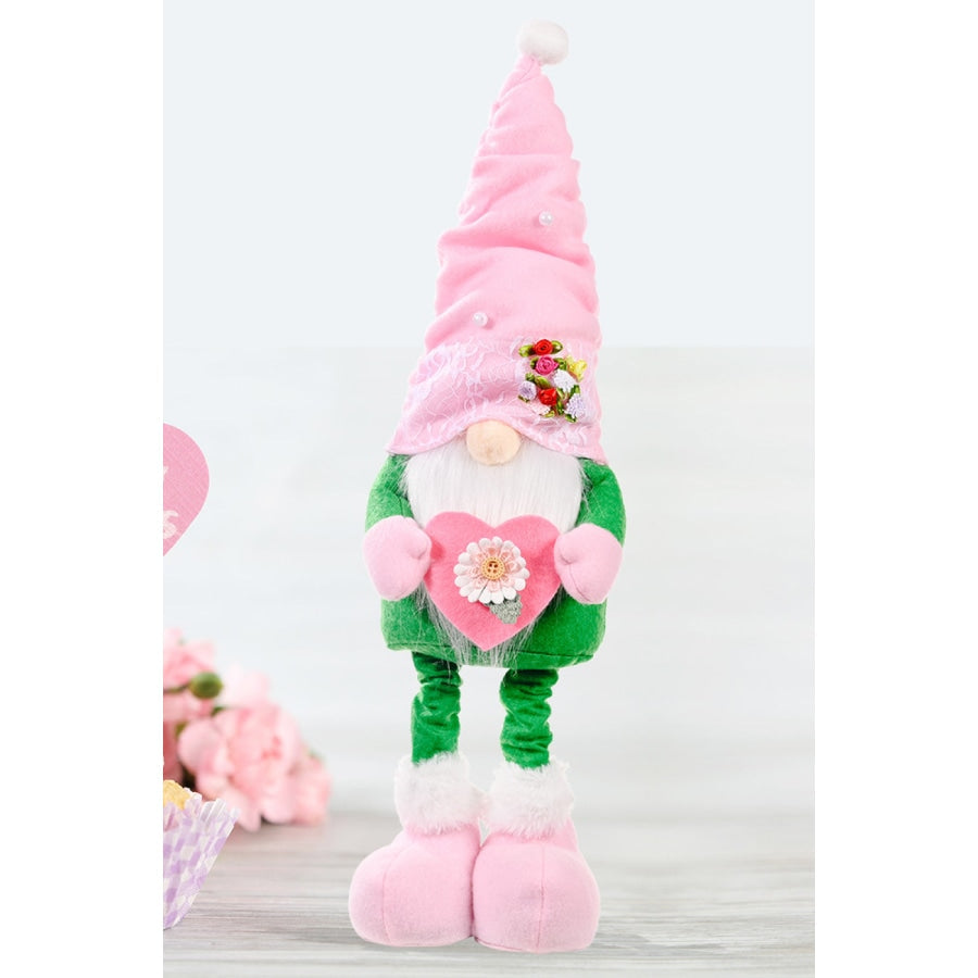 Mother’s Day Pearl Decor Faceless Gnome Mid Green / One Size