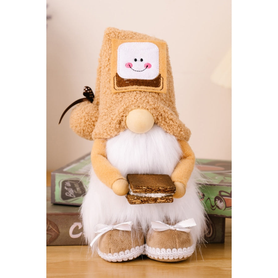 Mother’s Day Pom-Pom Trim Faceless Gnome Camel / One Size