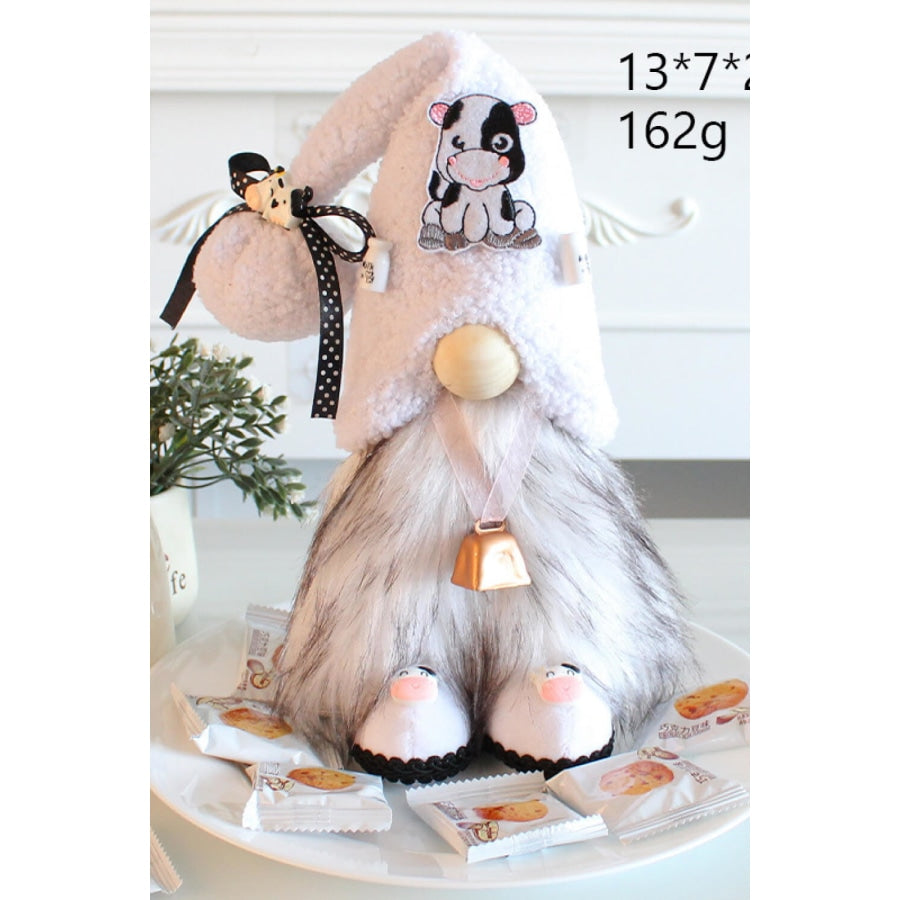 Mother’s Day Pom-Pom Trim Faceless Gnome White / One Size