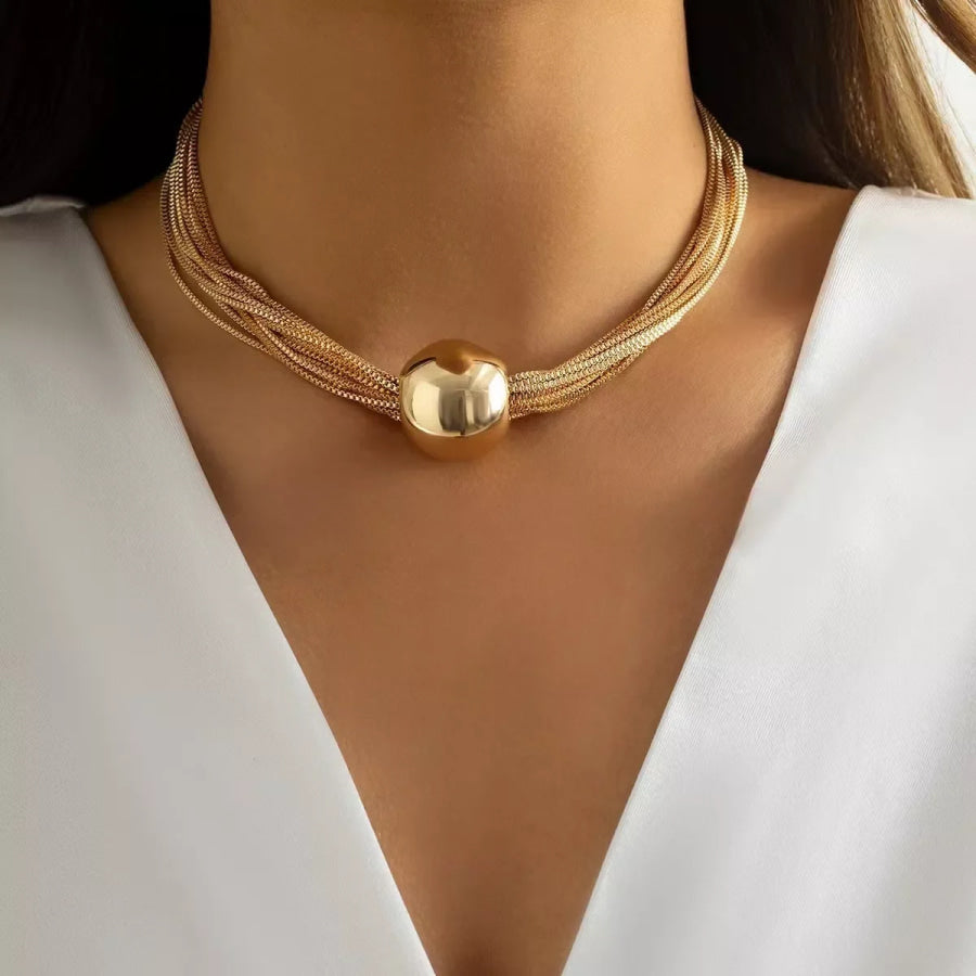 Multi Layered Adjustable Necklace Style A / One Size Apparel and Accessories