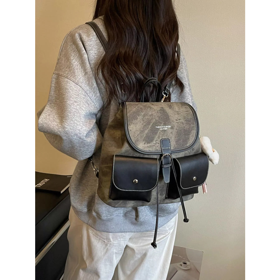 Multi-Pocket Casual Backpack Bag Apparel and Accessories