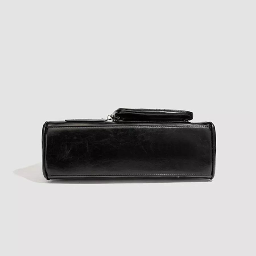 Multi-Pocket Clear Window Shoulder Bag Black / onesize Apparel and Accessories