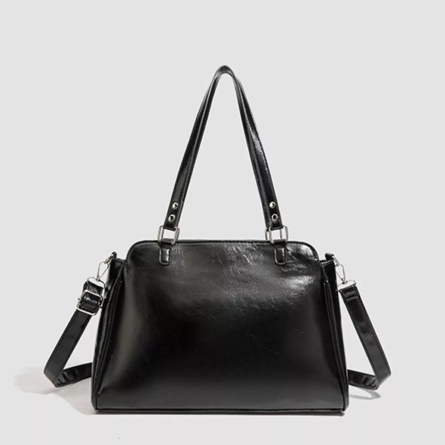 Multi-Pocket Clear Window Shoulder Bag Black / onesize Apparel and Accessories