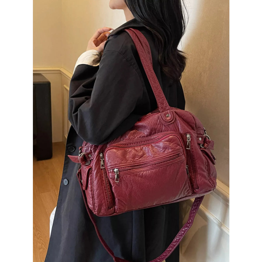 Multi Pocket Shoulder Bag Apparel and Accessories
