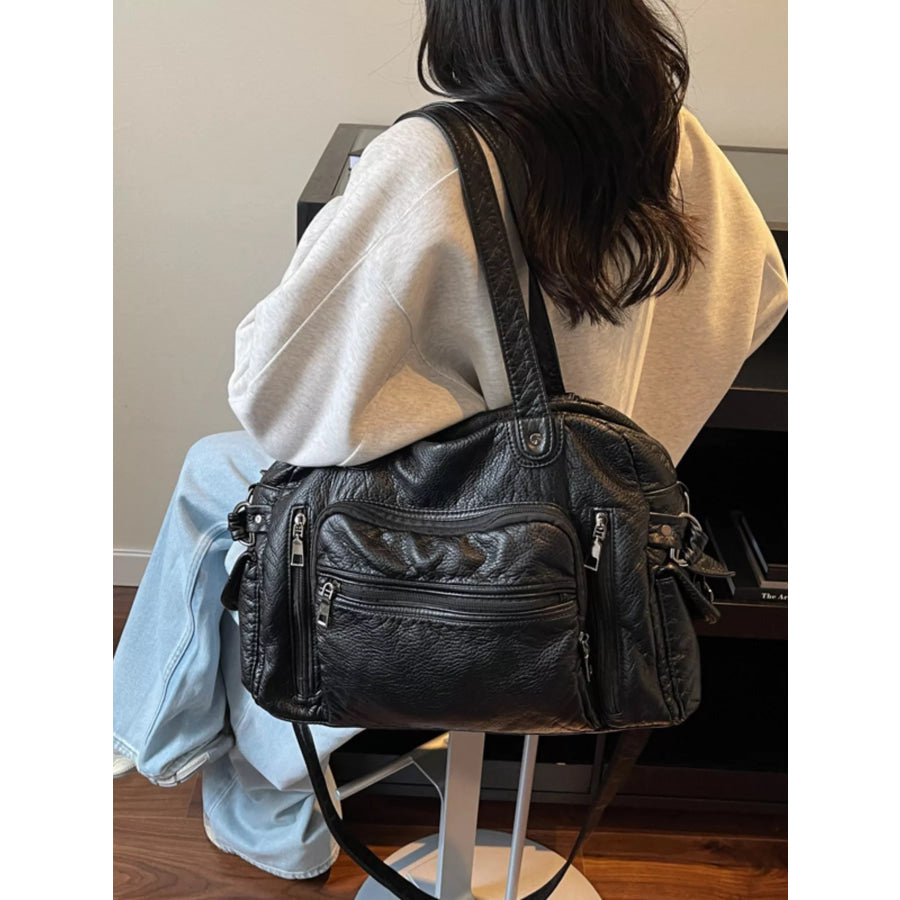 Multi Pocket Shoulder Bag Apparel and Accessories