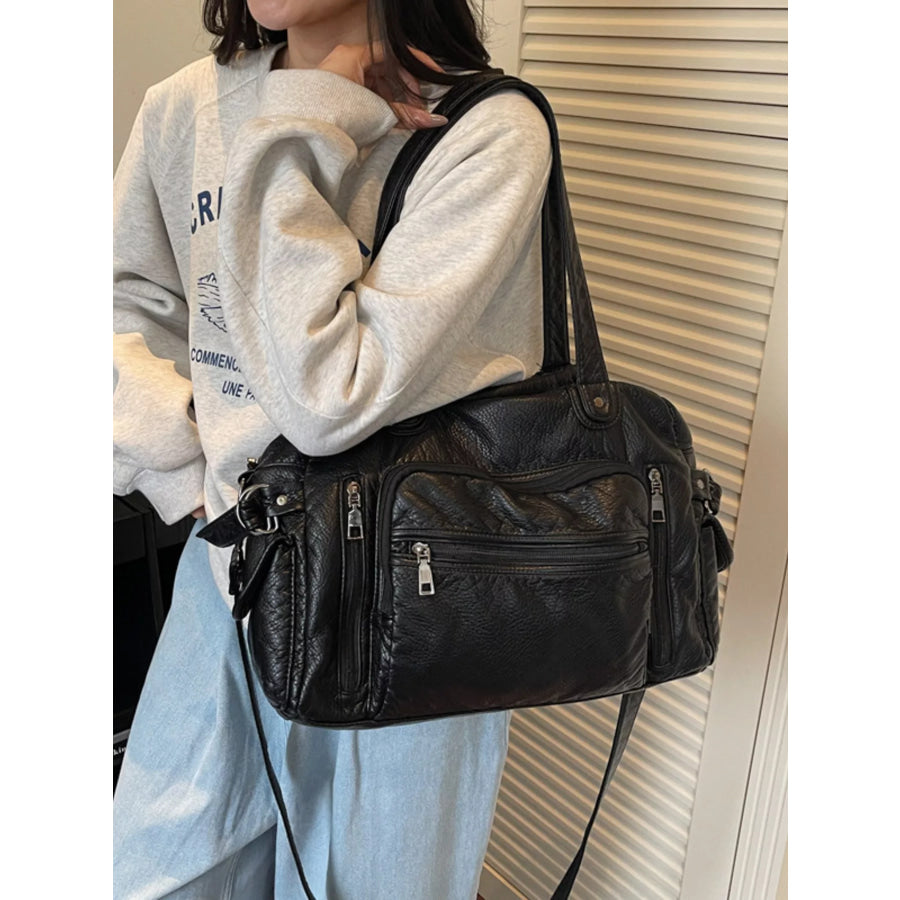 Multi Pocket Shoulder Bag Black / onesize Apparel and Accessories
