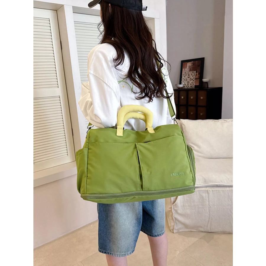 Multi-Pockets Travel Bag Green / One Size Apparel and Accessories