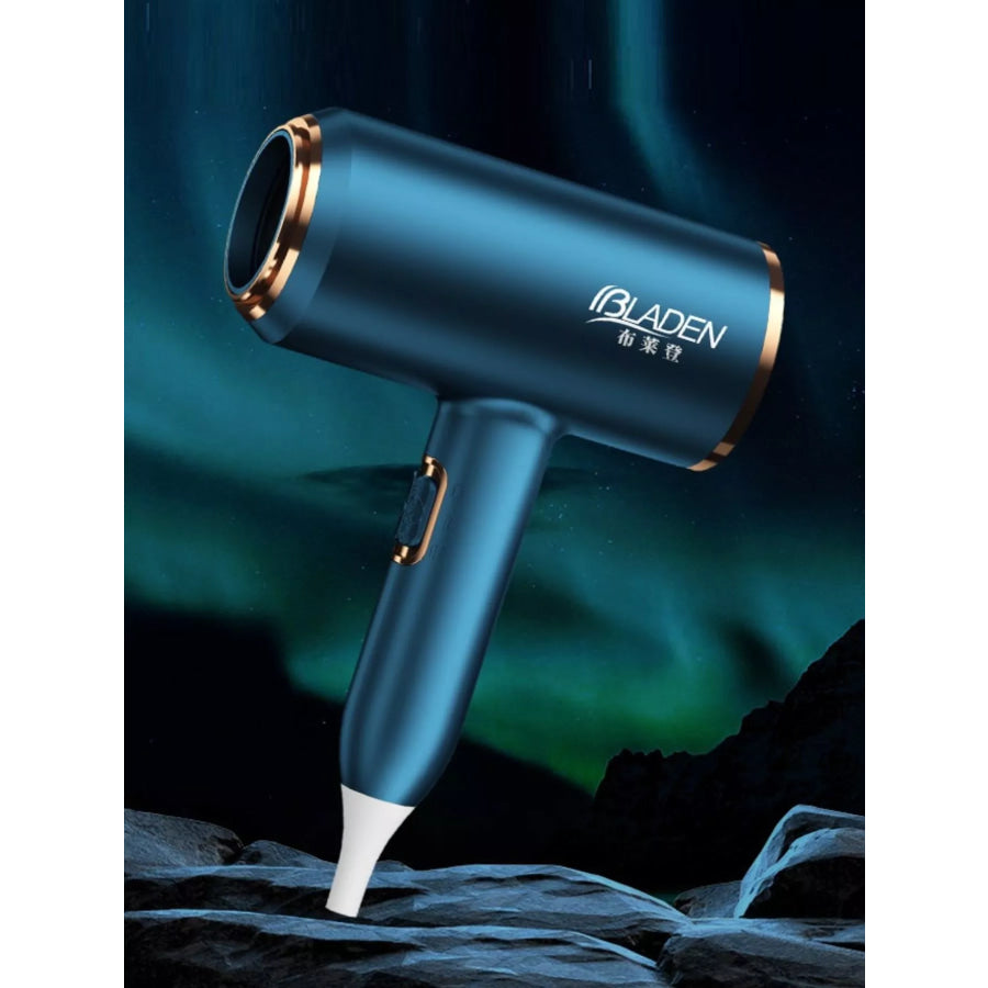 Multi-Speed Household Hair Dryer Peacock Blue / European plug Apparel and Accessories
