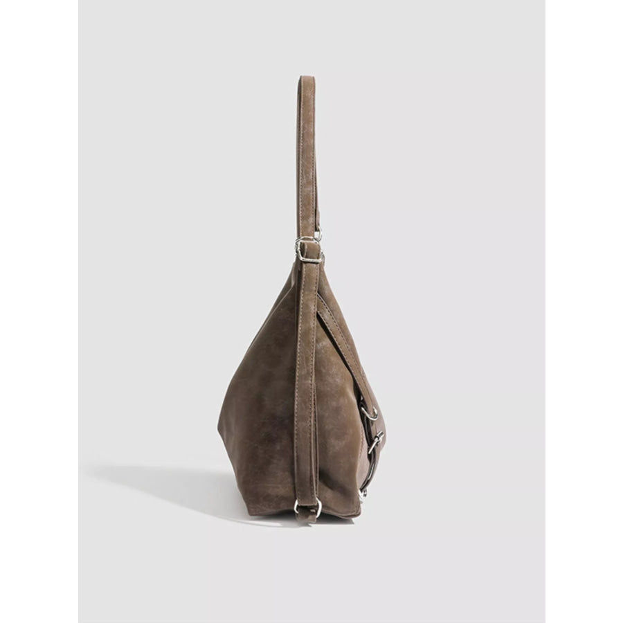 Multi-Way Convertible Hobo Handbag Brown / One Size