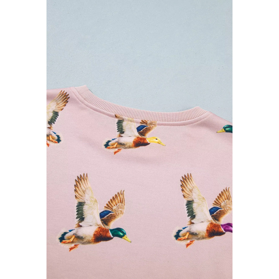 Multicolour Western Print Drop Shoulder Long Sleeve Sweatshirt Apparel and Accessories