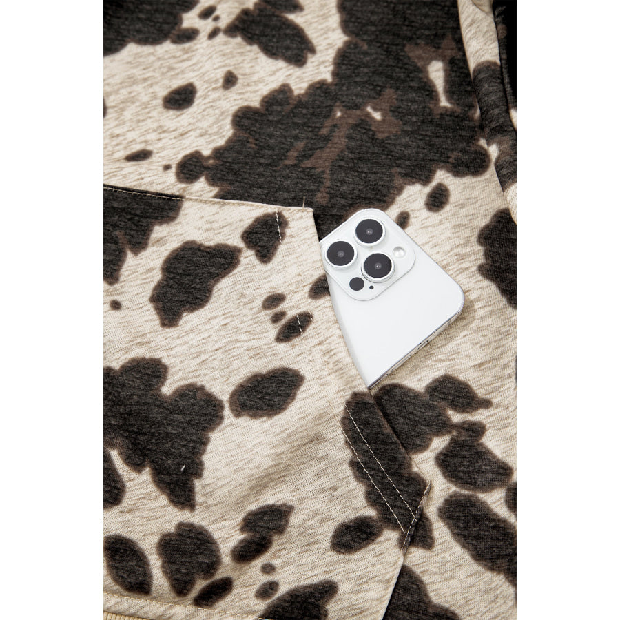 Multicolour Western Print Long Sleeve Pocket Regular Fit Hoodie Tops/Sweatshirts & Hoodies