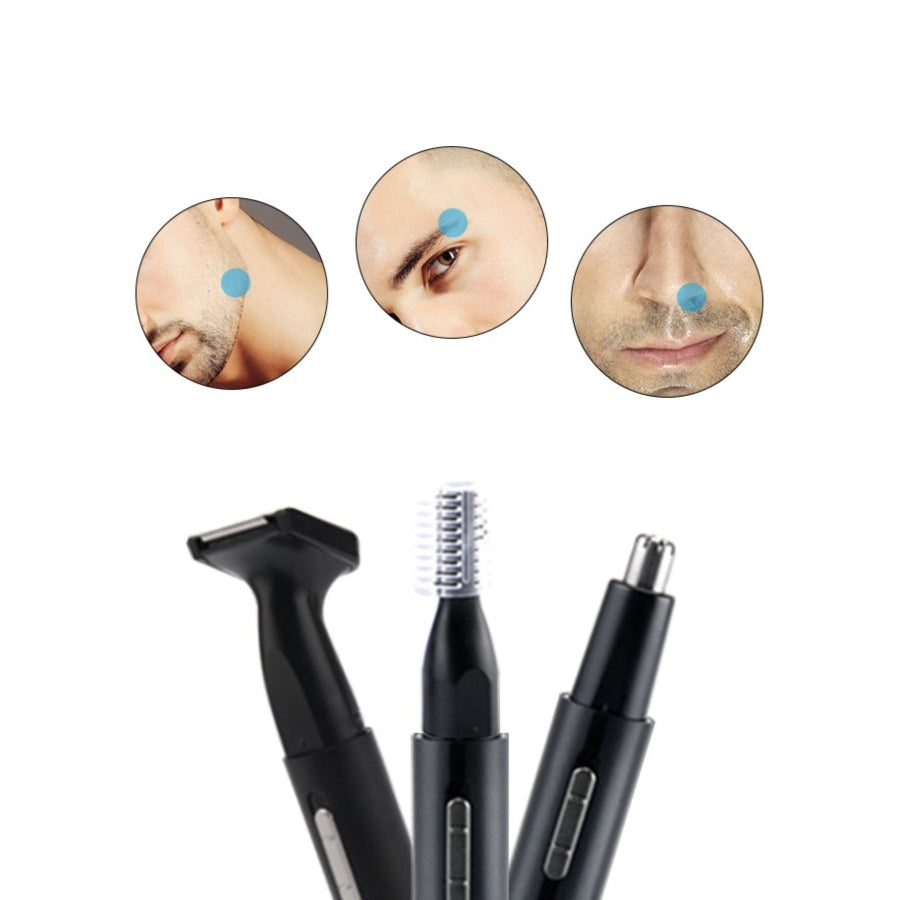 Multifunctional Rechargeable Nose Hair Trimmer Black / ONESIZE Apparel and Accessories