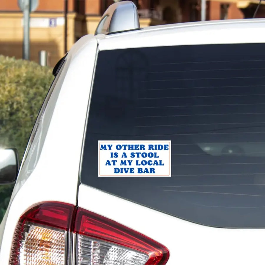 My Other Ride is a Stool Bumper Sticker Bumper Sticker