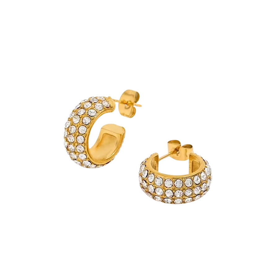 Natural Element Micro Stone Hoop Earrings - ETA 5/3 WS 630 Jewelry