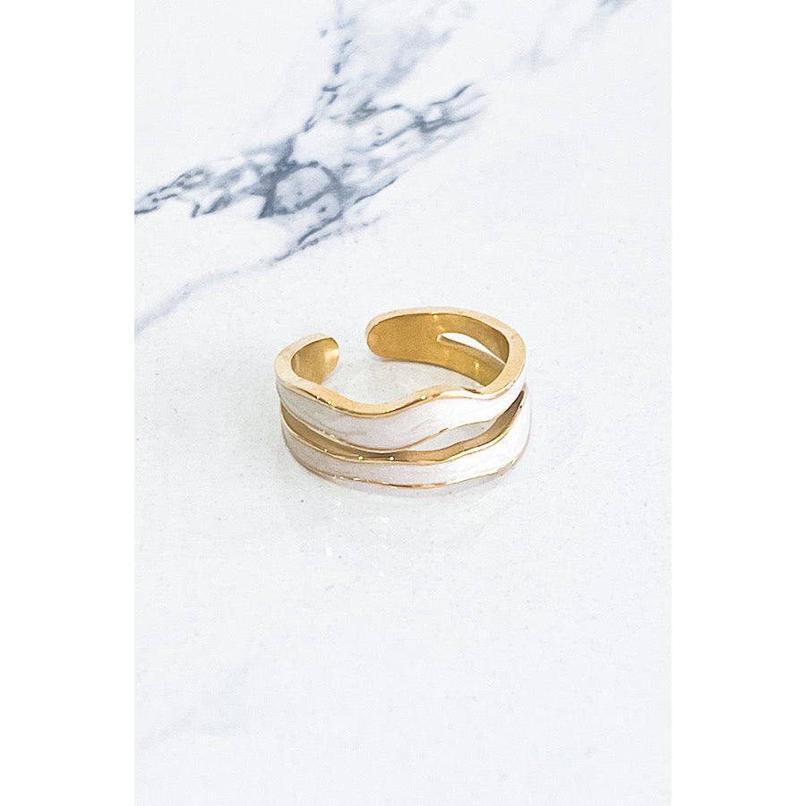 Natural Elements Marble Gold Ring WS 630 Jewelry