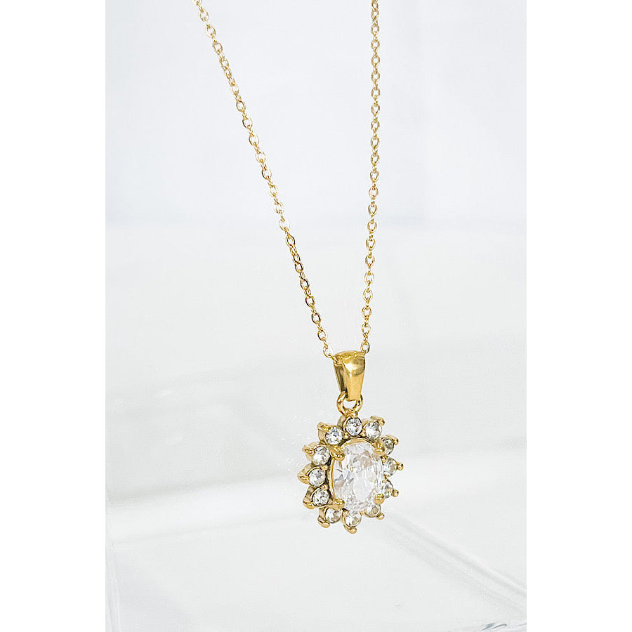 Natural Elements White Sunburst Necklace WS 630 Jewelry
