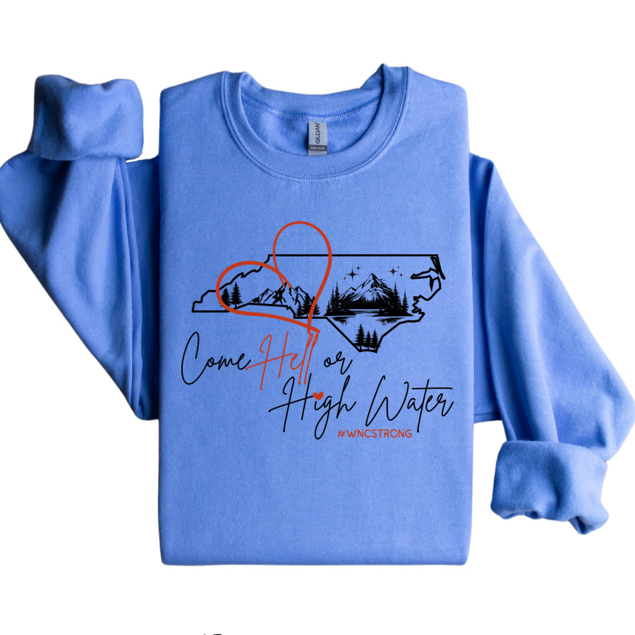 NC Strong Graphic Sweatshirt S / Carolina Blue Graphic Sweatshirt